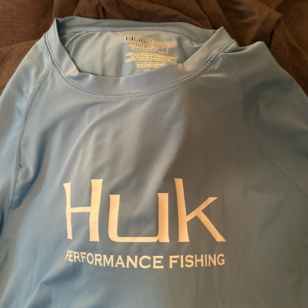 Blue Huk performance fishing long sleeve sun shirt